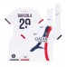 Maillot de foot Paris Saint-Germain Bradley Barcola #29 Extérieur vêtements enfant 2024-25 Manches Courtes (+ pantalon court)